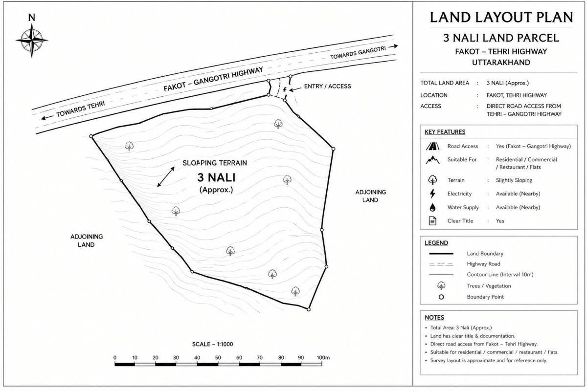 3 Nali Land Sold on Gangotri Highway